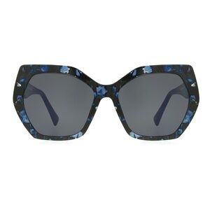 NWOT Sofia Vergara + Foster Grant Geo Blue Sunglasses